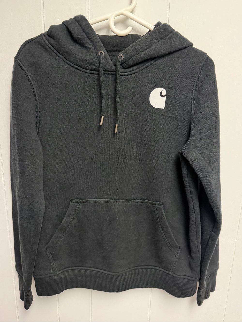 Carhartt Women’s Black Crewneck Logo Hoodie Women’s size Small